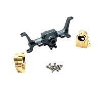 RC Aggiornamento Parte Per Fms Per Xiaoqi FCX24 1/24 RC Auto Aggiornamenti Pezzi Ricambio Aggiornamento In Metallo CNC Processo Alloggiamento Dell'asse Anteriore In Ottone Tazza Dello Sterzo(Gray)