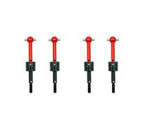 RC Aggiornamento Parte per Tamiya per TT-01 per TT01 per TT-02 TA04 1/10 Metallo CVD RC Auto Cardanico Albero Motore 53792 Parti di Aggiornamento Accessori(Red,4Pcs)