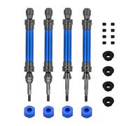 RC Aggiornamento Parte Per Traxxas Per Slash Per Hoss Per Stampede Per Vxl 4X4 1/10 4 Pezzi In Acciaio Anteriore E Posteriore Albero Motore Di Trasmissione CVD RC Auto Parti Aggiornamento(Blue)