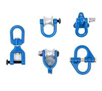 RC Aggiornamento Parte Per Trx4 Per Trx6 Per Axial Per Scx10 90046 Per Redcat Gen8 1/10 RC Crawler Auto Gancio Di Traino In Metallo Puleggia Aggiornamento Sostituire Accessori Riparazione(Blue)