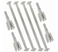 RC Albero Trasmissione Compatibile Con Redcat Per Volcano Ricambi Per Auto RC 4 Set Di Perni Ruota Anteriori E Posteriori A Osso Di Cane In Acciaio Inossidabile Da 90 Mm, 08029 02033