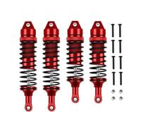 RC Ammortizzatore Per Traxxas Per Slash 4X4 Per VXL 2WD Per Rustler Per Stampede Per Hoss 1/10 Ammortizzatore Anteriore E Posteriore Completamente In Metallo RC Car Upgrade Parte(Red)