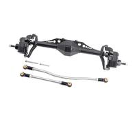 RC Assale Anteriore Posteriore Per Axial Per Capra 1.9 Per Unlimited Trail Per Buggy Per UTB Per Currie F9 1/10 Alluminio Anteriore Posteriore Portale Asse RC Crawler Auto Parte(Black,Front)