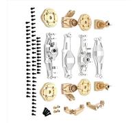 Rc Assale Per MJX H12Y II 1/12 Kit Di Aggiornamento Per La Copertura Del Ponte C In Ottone Per Assali Anteriori Posteriori Accessori Per Auto RC(Silver)