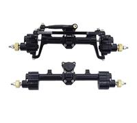 RC Asse dell'auto Compatibile Con Axial 1/24 SCX24 90081 C10 AXl00002 CNC Metal Portal Assale Anteriore E Posteriore Accessori Per Parti Aggiornate(Black,Rear and Front)