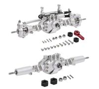 RC Asse dell'auto Compatibile Con Axial Per SCX10 II 90046 90047 RC Crawler Truck Assale Anteriore Posteriore In Lega Di Alluminio Ponte RC Assale RC Ricambi RC