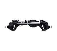 RC Asse dell'auto Compatibile Con Axial SCX10 AXI03007 1/10 RC Crawler Truck Aggiornamento CNC Alluminio Anteriore E Posteriore Portal Axle Supporti Superiori Regolabili(Black,Front)