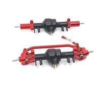 RC Asse dell'auto Compatibile Con MN MN128 MN86 G500 1/12 RC Car Part Alluminio Lega Anteriore Posteriore Asse RC Upgrade Parte Accessori(Red)