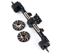 RC Assi Portale Compatibile con Axial per SCX24 per Deadbolt C10 per JLU per Gladiator 1/24 RC Crawler Anteriore Posteriore Portale in Metallo Pesi Dell'asse Collegamento dello Sterzo(Front Axle)