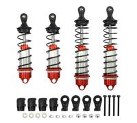 Rc Auto Amortisseur Per Arrma 1/7 1/8 Per Mojave EXB Per Typhon Per Talion 4 Pezzi/set Anteriore E Posteriore Ammortizzatore Auto Parti Aggiornamento Hop-up(Red)