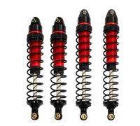 Rc Auto Amortisseur Per Arrma Per Granite Per Typhon Big Per Rock 1/10 4 Pezzi Di Ammortizzatori Anteriori Posteriori In Metallo Parti Di Aggiornamento Per Auto RC Accessori(Red)