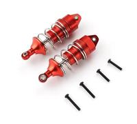 Rc Auto Amortisseur Per ARRMA Per VENDETTA 3S Per INFRACTION 1/8 Rc 4 Pezzi Metallo Riempiti D'olio 70 Mm Parti Aggiornamento Ammortizzatori Anteriori Posteriori(Red)