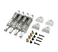 Rc Auto Amortisseur Per MN78 Per MN168 1/12 Ammortizzatori In Metallo E Supporto Per Torre RC Auto Aggiornamenti Parti Accessori Di Ricambio(Silver)
