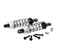 Rc Auto Amortisseur Per Tamiya CC01 CC01-04 1/10 2 Pezzi 85mm RC Lega Di Alluminio Ammortizzatore Olio Per Scala Parti Di OP Auto Riparazione Accessori Aggiornamento(Sliver)