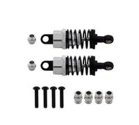 Rc Auto Amortisseur Per Tamiya Per TT02 Per TT01 M05 Per HPI Per HSP Per Kyosho Per Redcat 1/10 2 Pezzi Ammortizzatore In Lega Di Alluminio Per Auto RC Ricambi Di Ricambio(Silver)