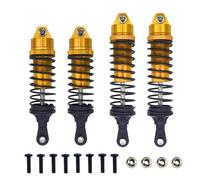 Rc Auto Amortisseur Per Traxxas Per Slash 4WD 2WD Per Rustler Per VXL Per Stampede 1/10 RC Car Upgrade Parte In Metallo Alluminio Ammortizzatori Anteriori E Posteriori(Yellow)