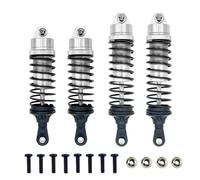 Rc Auto Amortisseur Per Traxxas Per Slash 4WD 2WD Per Rustler Per VXL Per Stampede 1/10 RC Car Upgrade Parte In Metallo Alluminio Ammortizzatori Anteriori E Posteriori(Silver)