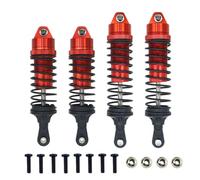 Rc Auto Amortisseur Per Traxxas Per Slash 4WD 2WD Per Rustler Per VXL Per Stampede 1/10 RC Car Upgrade Parte In Metallo Alluminio Ammortizzatori Anteriori E Posteriori(Red)