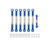 Rc Auto Amortisseur Per Traxxas Per Slash 4X4 Per VXL 2WD Per Rustler Per Stampede Per Hoss 1/10 RC Car Tenditori In Metallo Set Di Collegamenti A Barra Collegamento Camber Parti(Blue)