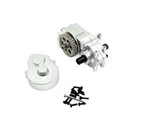 RC Auto Componenti Gruppo Cambio Posteriore In Alluminio 7075 E Acciaio 40CR Per WLtoys 244016 Per Parti Aggiornamenti Auto Per LOSI Micro-B 1/24 RC(Silver)