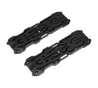 RC Auto Componenti Per Axial Per SCX10 II III Per Traxxas Per TRX4 D90 1/8 1/10 2 Pezzi 141x42mm Per Scala Di Sabbia Rampe Recupero Bordo Per Fuga RC(Black)