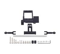 RC Auto Componenti Per Axial Per Scx10 Iii Portale Asse Per Lcg 1/10 Kit Cilindro Dello Sterzo Idraulico Completo Con Bta Servo Mount RC Telaio(Black)