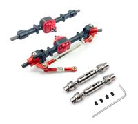 RC Auto Componenti Per MN D90 D91 D96 D99S Per MN-90 Per MN99S 1/12 Asse Anteriore E Posteriore Con Albero Di Trasmissione In Metallo RC Auto Aggiornamenti Parti Accessori(Black)