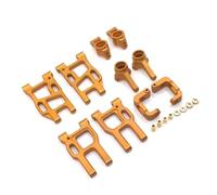 RC Auto Componenti Per RACING LC PTG-2 1/10 RC Parti Automobili Aggiornamenti In Metallo Altalena Braccio Sterzo Tazza Per Seat C Ruota Posteriore Tirante(Yellow)