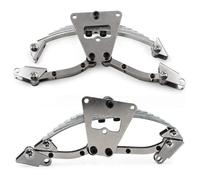 RC Auto Componenti Per Tamiya Rimorchio Trattore 1/14 Sospensioni Posteriori In Acciaio Inox Il Sollevamento Delle Foglie Set Aggiornamento Riparazione Modelli Giocattolo Ricambio
