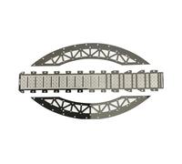 RC Auto Componenti Per Traxxas 1/18 Blocco Stradale Ponte Su Un Lato Asse Trasversale Scenario Ripido Pendio Ad Arco RC Crawler Parti Fai Da Te(Silver-1)
