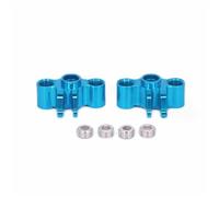 RC Auto Componenti Per Traxxas Per Slash 1/16 2 Pezzi In Lega Alluminio Sterzo Hub Carrier Sinistra Destra Asse TRA7034 Aggiornamento RC Auto(Blue)