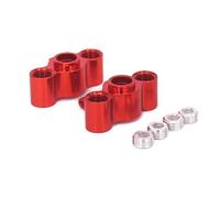RC Auto Componenti Per Traxxas Per Slash 1/16 2 Pezzi In Lega Alluminio Sterzo Hub Carrier Sinistra Destra Asse TRA7034 Aggiornamento RC Auto(Red)