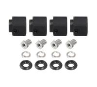 RC Auto Componenti Per TRX4 Lo Per Sport Per Defender Per TRX6 1/10 RC Ricambi Auto Accessori In Lega Alluminio Ampliato Adattatore Interasse Kit Aggiornamento(Black,9mm)