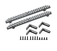 RC Auto Componenti Per TRX4 Per TRX-4 1/10 Pedaliera In Lega Di Alluminio Per Rock Slider Per Passo Laterale Aggiornamento RC Crawler Parti Ricambio Modelli Giocattoli(Gray,Type2)