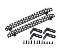 RC Auto Componenti Per TRX4 Per TRX-4 1/10 Pedaliera In Lega Di Alluminio Per Rock Slider Per Passo Laterale Aggiornamento RC Crawler Parti Ricambio Modelli Giocattoli(Black,Type4)