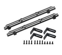 RC Auto Componenti Per TRX4 Per TRX-4 1/10 Pedaliera In Lega Di Alluminio Per Rock Slider Per Passo Laterale Aggiornamento RC Crawler Parti Ricambio Modelli Giocattoli(Black,Type1)