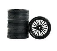 RC Auto Componenti Per TT01 T132 94123 MJX10303 PTG 1/10 4 Pezzi Pneumatici Alla Deriva E Piatti Con Mozzi In Nylon Parti Di Riparazione Auto RC(Type3)