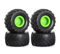 RC Auto Giocattoli Per FMS Per FCX24 Per Axial Per SCX24 Per AX24 1/24 RC Crawler Auto Parti Di Aggiornamento 4 Pz 52mm 1.0 "Per Monster Truck Wheel Rim Pneumatici Set(Green)