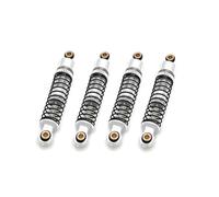 RC Auto Giocattoli Per FMS XQ Per FCX24 1/24 4 Pezzi Accessori Per Auto Telecomandate Aggiornamento In Metallo Ammortizzatore Idraulico Morbido E Duro Regolabile(Silver)