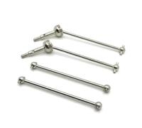 RC Auto Modelli Anteriore CVD Universale Albero Trasmissione Posteriore Osso Cane Materiale Speciale 4Pz Per Wltoys 144001 1/14 RC Auto Drift Le Corse Aggiornamenti Parti(Silver)