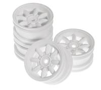 RC Auto Modelli Per Tamiya 53341 M Auto SW T3 1/10 RC Auto Aggiornamenti Parti Ruote In Carbonio Rinforzato Bianco A 8 Razze 4 Pezzi
