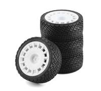 RC Auto Modelli Per Tamiya Per WLtoys Per Arrma TA06 PTG2 1/7-1/8 RC Auto Aggiornamenti Parti Le Corse Per Rally Su Per Strada Pneumatici Ruote In Plastica 17mm Esagonale(White)