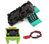 RC Auto Modelli Per Traxxas Per VXL-3S Per Slash Per Rustler Per Bandit Per Stampede 2WD 4X4 RC Parti Automobili Aggiornamenti Ventola Raffreddamento E Dissipatore Calore Set(Green)