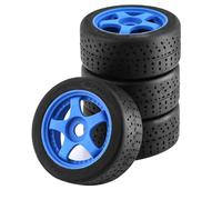 RC Auto pneumatici Compatibile Con ARRMA Per INFRACTION 6S F1 Per LIMITLESS 1/7 RC Auto Aggiornamento Parte Accessorio 4 Pezzi Ruota In Plastica Pneumatico In Gomma(Blue)