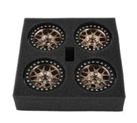 RC Auto pneumatici Compatibile Con Axial Per SCX10 RR10 Per Wraith TRX4 TRX-6 4 Pezzi CNC In Alluminio 2.2 Beadlock Wheel Rim Per 1/10 RC Crawler Car(Color3)