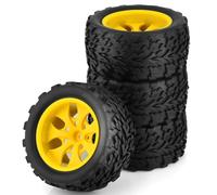 RC Auto pneumatici Compatibile Con HPI Per HSP Per Tamiya Per Kyosho 4 Pezzi 12mm Mozzo Ruota Hot Wheels Pneumatico Per Rc Car 1/10 Per Monster Truck Off Road(Color4)