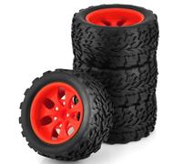 RC Auto pneumatici Compatibile Con HPI Per HSP Per Tamiya Per Kyosho 4 Pezzi 12mm Mozzo Ruota Hot Wheels Pneumatico Per Rc Car 1/10 Per Monster Truck Off Road(Color3)
