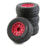 RC Auto pneumatici Compatibile Con HSP Per Sonic 94102 Per RACING Per Tamiya TT02 4 Pezzi RC Modello Di Auto Pneumatici In Gomma E Ruote Per 1/8 1/10 RC Su Auto(Red,B)