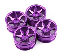RC Auto pneumatici Compatibile Con HSP Per Tamiya Per HPI Per Kyosho 4 Pezzi 1/10 On-Road Drift Car 52MM Lega Di Alluminio Metallo Mozzo Ruota Salita Ruota Per Auto Cerchione