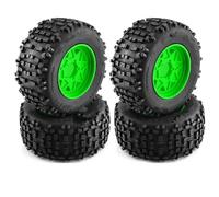 RC Auto pneumatici Compatibile Con Slash Per ARRMA Per SENTON Per HSP Per HPI RC Auto 173mm 1/8 1/10 Pneumatico Per Camion A Breve Corso Con 12mm 14mm 17mm Ruota Esagonale(Green,B)